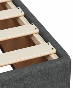 ΚΡΕΒΑΤΙ BOXSPRING ΜΕ ΣΤΡΩΜΑ ΣΚΟΥΡΟ ΓΚΡΙ 140X200 ΕΚ ΥΦΑΣΜΑΤΙΝΟ 3286718