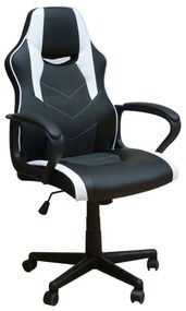 Πολυθρόνα Γραφείου Gaming BS6210 01.0402 60,5Χ64,5Χ103-113cm White-Black