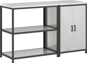 vidaXL Σετ Αποθήκευσης Κουζίνας HATTEM 2 pcs Ασημί