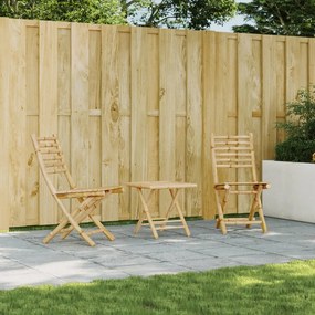 vidaXL Πτυσσόμενες Καρέκλες 2 τεμ. 43x54x88 εκ. Μπαμπού