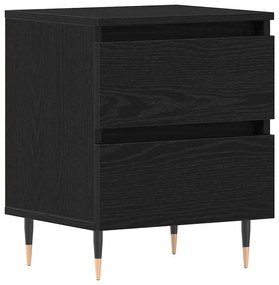 vidaXL Κομοδίνο Μαύρη δρυς 40 x 35 x 50 εκ. Επεξεργασμένο ξύλο