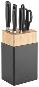 Μαχαίρια Με Βάση (Σετ 7Τμχ) All Star 33760-300 Black Zwilling J.A.Henckels Steel,Plastic