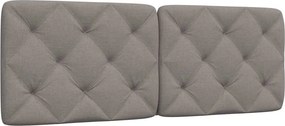 vidaXL Μαξιλάρι για Κεφαλάρι Taupe 120 εκ. Υφασμάτινο