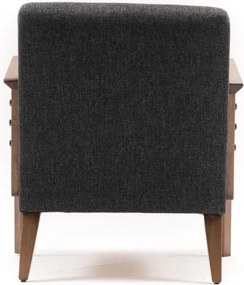 Πολυθρόνα Σκούρο Γκρι KEMER 83x69x80