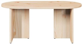 vidaXL Τραπεζάκι σαλονιού Φυσικό 80 x 39.5 x 35 εκ. Μασίφ ξύλο πεύκου