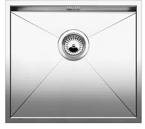 Blanco Zerox 450-U Inox Λείος Νεροχύτης Υποκαθήμενος με 1 Γούρνα 49x44 cm