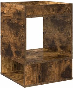 vidaXL End Table Καπνιστό Δρύς 40 x 40 x 56 εκ. Επεξεργασμένο ξύλο