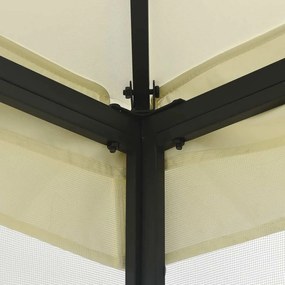 vidaXL Κιόσκι με Δίχτυα Κρεμ 300 x 300 x 265 εκ.