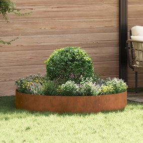 vidaXL γλάστρες κήπου 5 τεμ 120x120x20 εκ. από χάλυβα Corten