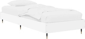 vidaXL Σκελετός Κρεβατιού Λευκό 80 x 200 cm Επεξεργασμένο Ξύλο