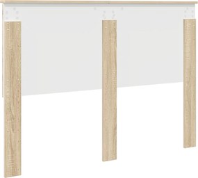 vidaXL Κεφαλάρι με κεφαλάρι Δρύς Sonoma 140 cm Επεξεργασμένο ξύλο