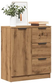 vidaXL Μπουφές Αρτισιανή Δρυς 60 x 30 x 70 εκ. από Επεξεργασμένο Ξύλο