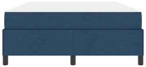 vidaXL Κρεβάτι με ελατήρια Μπλε και Μαύρο 140 x 190 cm