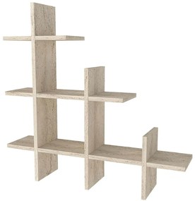 Ραφιέρα Τοίχου Juke 804TRH1622 81,8x18x80cm Travertine Beige
