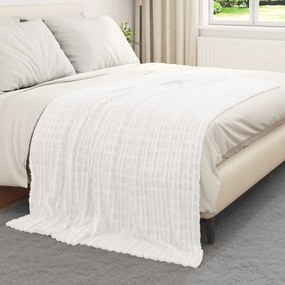 vidaXL Ριχτάρια 6 pcs Λευκό 200 x 150 cm Μαλλί