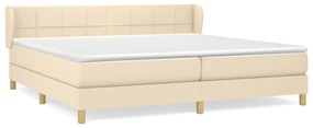 ΚΡΕΒΑΤΙ BOXSPRING ΜΕ ΣΤΡΩΜΑ ΚΡΕΜ 200X200 ΕΚ. ΥΦΑΣΜΑΤΙΝΟ 3126834