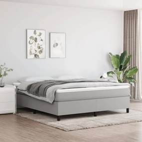 ΚΡΕΒΑΤΙ BOXSPRING ΜΕ ΣΤΡΩΜΑ ΑΝΟΙΧΤΟ ΓΚΡΙ 180X200 ΕΚ. ΥΦΑΣΜΑΤΙΝΟ 3144439