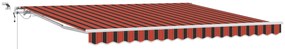 vidaXL Ανασυρόμενη Τέντα Ανθρακί 350x250 εκ.