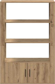 vidaXL Πλαϊνό γραφείο artisan δρυς 30 x 80 x 119.5 εκ