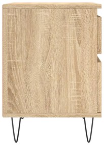 vidaXL Κομοδίνο Sonoma Δρυς 40 x 35 x 50 εκ. από Επεξεργ. Ξύλο