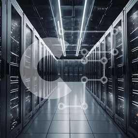 Intra Συλλεκτικό Ξύλινο Παζλ Plywood  4mm - Dark Data Center με Racks Server Σε Ξύλινο Κουτί - Διαστάσεις Puzzle: 10x10 cm – 25 κομμάτια