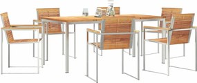vidaXL Σέτ φαγητού για κήπο 7 pcs