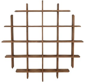 Ράφια Home ESPRIT ξύλο teak 120 x 15 x 120 cm