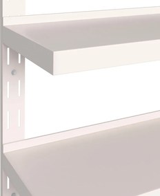 vidaXL Ράφια Τοίχου 2 Επιπέδων 2 τεμ. 240 x 30 εκ. Ανοξείδωτο Ατσάλι