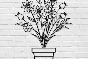 Intra απο ξύλο plywood 3mm-4mm πάχος - Floral Laser Cut Crafts Τέχνη διακόσμησης τοίχων Δίασταση 40x50 cm INTRAFABR-108758458