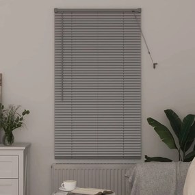 vidaXL Ρολό Παραθύρου με κουρτίνες Ασημί 80 x 130 εκ Αλουμίνιο