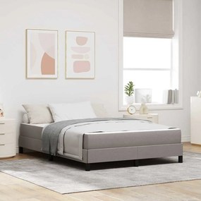 vidaXL Κρεβάτι με ελατήρια Άλλο Taupe 140 x 200 cm ύφασμα