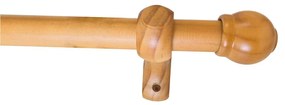Κουρτινόξυλο Φ28mm Μονό 160cm Με Άκρα Grace Bolonga Natural 99716