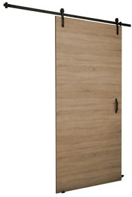 Συρόμενες πόρτες Dover 166, 39 kg, Sonoma οξιά, Πλαστικοποιημένη μοριοσανίδα, Ανοιχτό καφέ, Αλουμίνιο | Epipla1.gr
