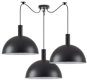 Κρεμαστό Φωτιστικό Οροφής 3xE27 Μαύρο Adept Tube 77-8499 Homelighting-77-8499-Μαύρο 77-8499