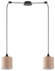 Κρεμαστό Φωτιστικό Οροφής Ύφασμα ADEPT H300 Φ70 Homelighting-77-9014-Καφέ 77-9014