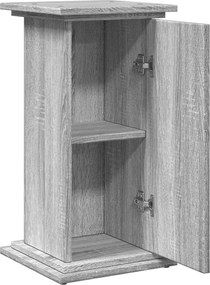 vidaXL Βάση Οθόνης με Αποθ. Γκρι Sonoma 31x30x60 εκ. Επεξεργ. Ξύλο