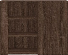 vidaXL Ντουλάπι Τοίχου Καφέ Δρυς 75x35x60 εκ. Επεξεργασμένο Ξύλο