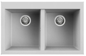 Νεροχύτης κουζίνας QUADRA 350 Aluminiu 79 ELLECI 79x50cm - LMQ35079
