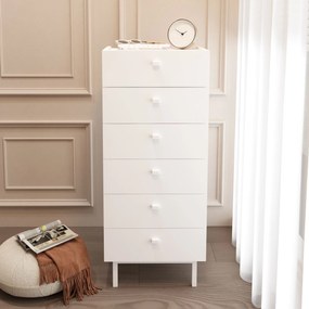 Συρταριέρα Λευκό FLOZIL 47.9x36.8x113.2