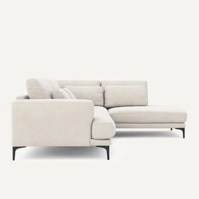 Γωνιακός καναπές δεξιός από βελούδινο chenille, Marsile