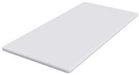 vidaXL Στρώματα Λευκό 90 x 200 cm 100% ύφασμα πολυεστέρα με τζακάρ