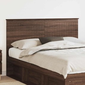 vidaXL Κεφαλάρι με κεφαλάρι Καφέ δρυς 150 cm Επεξεργασμένο ξύλο