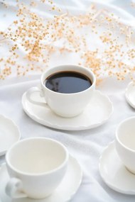 Stewehome Σετ πορσελάνιων φλιτζανιών τσαγιού για 6 άτομα Λευκό