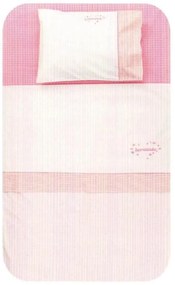 Σετ Σεντόνια Bebe Colorful 120x170 - 30x40 Ροζ