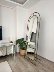 Ορθογώνιος καθρέφτης με μεταλλικό πλαίσιο και βάση Πολύχρωμο 180x70x1.5 cm