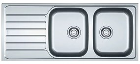 Franke Spark SKX 621 Λείος Inox Αντιστρεφόμενος Ανοξείδωτος Νεροχύτης 80cm