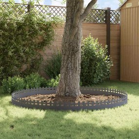 vidaXL Περιγράμματα γκαζόν 30 pcs 103 x 0,05 x 22 εκ Ατσάλι Ανθρακί