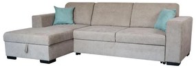 Γωνιακός Καναπές Vitoria Αριστερή Γωνία Μπέζ 255x154x83 εκ. 255x154x83 εκ.