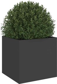 vidaXL Ζαρντινιέρα Μαύρη 42x40x39 εκ. από Χάλυβα