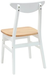 vidaXL Καρέκλες φαγητού 2 pcs Λευκό 42 x 47.5 x 81 εκ